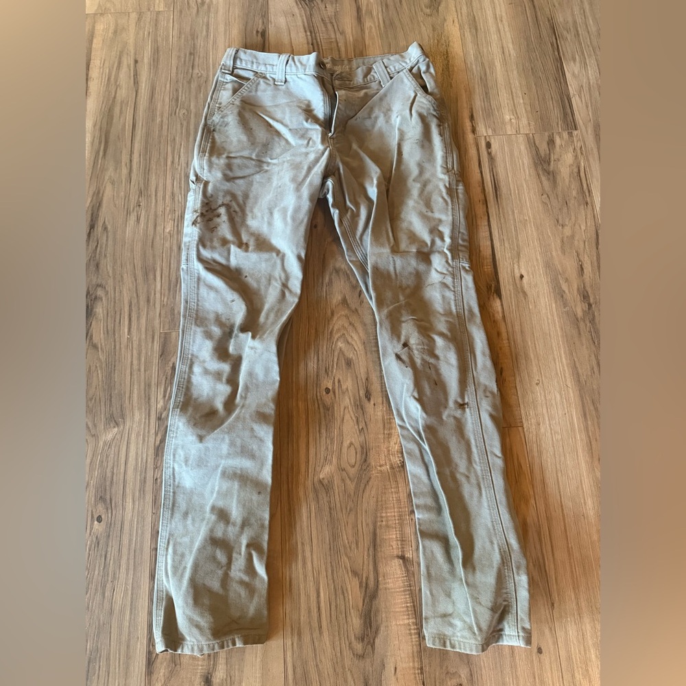 Men's Carhart khaki relaxed fit pants